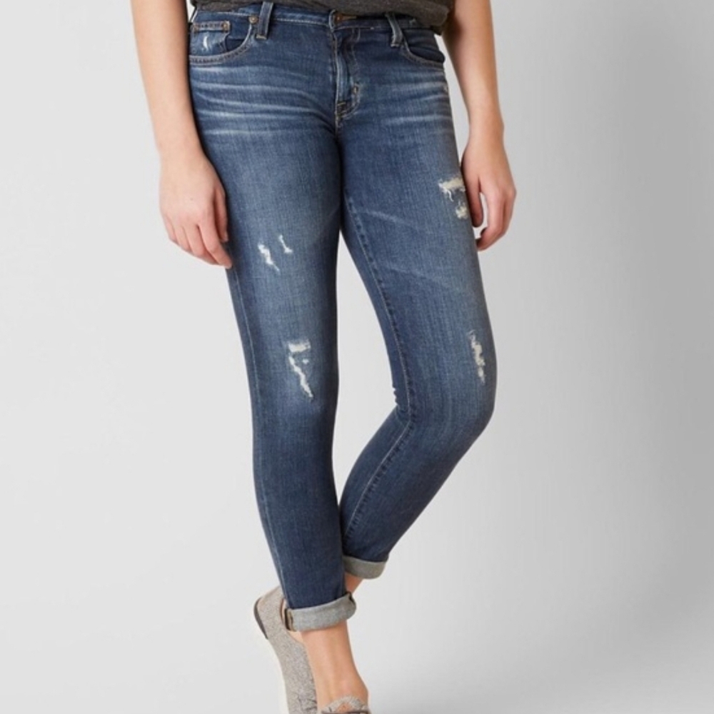 Big Star Distressed Maddie Skinny Medium Wash Jeans 25